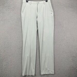 1764 Golf Chino Pants Mens 30X30 Light Grey‎ Performance Stretch Tech Flat Front